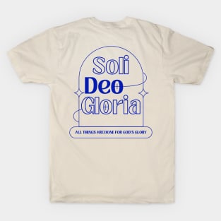 Soli Deo Gloria Modern Design in Light Theme T-Shirt